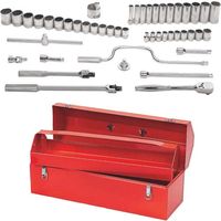 WILLIAMS JHWTBー6124Aメタルツールボックス付 ツールセット 4 JHWMSS-47TB 1セット(47個)（直送品）