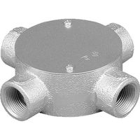 外山電気 丸型BOX 四方出 溶融亜鉛 O4Z28 1個 403-5058（直送品）