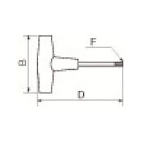 京セラ 部品 T型レンチ(トルクス) TT-15 1個 555-1587（直送品）