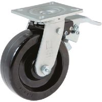 オーエッチ工業 OH 24番キャスター 自在車(ブレーキ付) プラスカイト車輪付 φ150mm 24PKB-150 1個 405-6045（直送品）