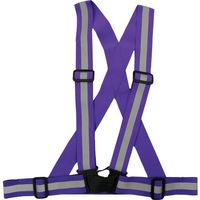 ミズケイ 伸縮タスキ型ベスト パープル 5941195 1枚 408-1351（直送品）