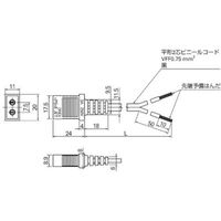 山洋電気 SanAce プラグコード(80×25mm用) 489-016-L21 1台 369-8281（直送品）