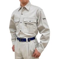 トーマセンイ TEAGLES 綿100%長袖シャツ ベージュ M 30430 BE 1枚 425-7534（直送品）