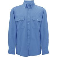 トーマセンイ TEAGLES ボタンダウンダンガリー長袖シャツ サックス LL 5631 SA 1枚 425-6029（直送品）