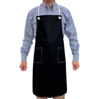 トーマセンイ ビニールエプロン 男女兼用 フリーサイズ クロ F 200-BK-F 1枚 442-4550（直送品）