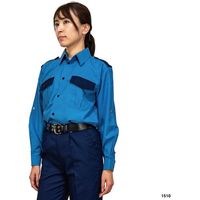 岡潮 警備シャツ1510(袖ロールアップ式)(春夏秋)ユニセックス 4L 1510-4L 1着 466-2479（直送品）