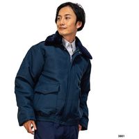 岡潮 警備防寒ブルゾン3801 (ユニセックス) L 3801-L 1着 482-4381（直送品）