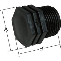 岩崎製作所 樹脂(PP)製 プラグ 49PLG15P 1個 510-2213（直送品）