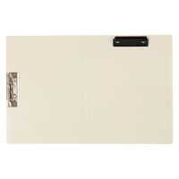 ナカバヤシ ダブルストッパーファイル 二つ折り ダブルとじ具 A4/A3兼用 ホワイト CH-9030W 1セット(1冊×2)