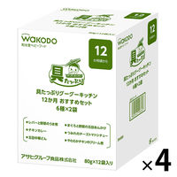 具たっぷりグーグーキッチン 12か月おすすめセット 6種×2袋 1セット（1箱×4） アサヒグループ食品株式会社