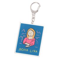 （世界の名作）アクリルキーホルダー2 モナリザ LAKOLE/ラコレ