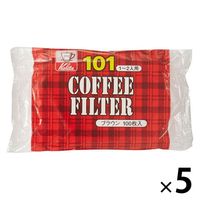 コーヒーフィルター NK101 1～2杯用 ペーパーフィルター ブラウン #11107 1セット（1袋（100枚入）×5）カリタ