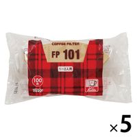 うまみを引き出す コーヒーフィルター FP101 1～2杯用 ペーパーフィルター ブラウン 1セット（1袋（100枚入）×5）カリタ