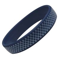 オルアージュ 【ケース販売】ゲルマパワーシリコーンブレスレット 市松模様 ネイビー M GPSB6198 1箱(60個入)（直送品）