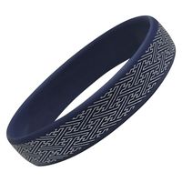 オルアージュ 【ケース販売】ゲルマパワーシリコーンブレスレット 紗綾形 ネイビー M GPSB6235 1箱(60個入)（直送品）