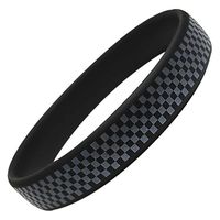 オルアージュ 【ケース販売】ゲルマパワーシリコーンブレスレット 市松模様 ブラック L GPSB6280 1箱(60個入)（直送品）