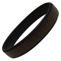 オルアージュ 【ケース販売】ゲルマパワーシリコーンブレスレット 紗綾形 ブラック L GPSB6327 1箱(60個入)（直送品）