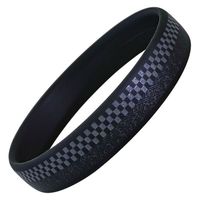 オルアージュ 【ケース販売】スパークノンXリストバンド 市松紗綾 ブラックxパール M WM9824 1箱(60個入)（直送品）