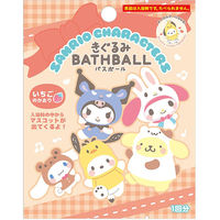 サンタン サンリオキャラクターズ着ぐるみバスボール 4525636316791 1セット(80g×3点)（直送品）