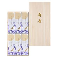 日本香堂 月夜のうさぎ 桐箱サック6入 4902125511866 1セット(6個×1点)（直送品）