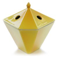 日本香堂 縁香炉 黄 4902125750289 1セット(1個×1点)（直送品）