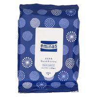 丸住製紙 エミナスウェットティッシュコンパクトアルコールインディゴ 4948258007388 1セット(40枚×8点)（直送品）