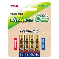 FUJITSU PremiumSサスティナパック単4・4個 LR03PS(4SB) 4976680273385 1セット(4個×10点)（直送品）