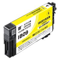 エコリカ エプソン（EPSON）用 リサイクルインク ECI-EIB09B-Y イエロー IB09YB対応 1個