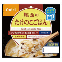 【非常食】尾西食品 尾西のレンジ+ たけのこごはん 1031 5年保存 1セット（60個入）