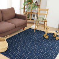 【軒先渡し】スミノエ コンシェルジュ オーダーラグ ユラギ 1900×4250mm ブルー AS-YRG822-BL190425 1枚（直送品）