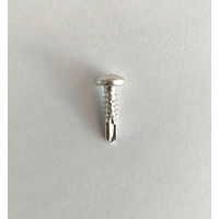 山喜産業　クイックビス　ナベ頭　ステンレス　SUS410（ドリルねじ）スズメッキ　４×１９mm　1箱（500本入）（直送品）