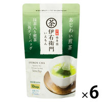 【アスクル・ロハコ限定】宇治の露製茶 伊右衛門 抹茶入り煎茶 三角ティーバッグ あじわい煎茶 1セット（1袋（50バッグ入）×6） オリジナル