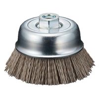 高島産業 砥粒入りナイロンカップブラシ 電動工具用 超粗目(#80) CM80-090-1 1セット(1個)（直送品）