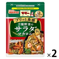 マ・マー 2種野菜のサラダマカロニ 120g チャック付 1セット（1個×2）日清製粉ウェルナ