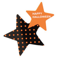 ヘッズ ハロウィンケーキピック/スターー5(100枚) HW-PC5 1袋(100枚入)