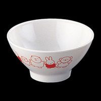 関東プラスチック工業 メラミンお子様用弁当シリーズ ミッフィー 飯椀 RMSL101 1個