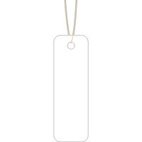 ササガワ 【OW】糸付き提札 M 白 19-1751 1袋(50枚入)