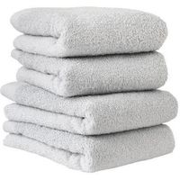 丸中 日本製 スタンダード フェイスタオル ホテルスタイルタオル ライトグレー 約34×86cm HSLs901W999007 1枚