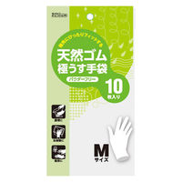 ダンロップホームプロダクツ 天然ゴム極うす手袋 M 4904510880090 1個(10枚)