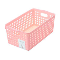 イノマタ化学 ストックバスケット ワイド ライトピンク 4571 1個