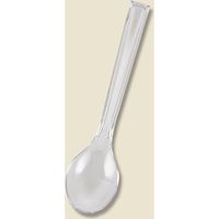 シモジマ ヘイコープラスプーン 12.3cm 透明 単袋 004513005 1袋(100本)