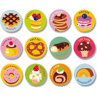 シモジマ ギフトシール スイーツ 007063877 1束(96片)