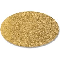 シモジマ ギフトシール オーバル 無地 金 007161619 1束(48片)