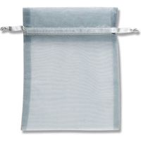 シモジマ オーガンジーバッグ M シルバー 008705045 1束(10枚)