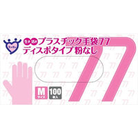 宇都宮製作 生き活きプラスチック手袋#77 M 4976366011713 1個(100枚)