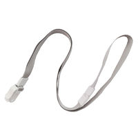 アイ・エス 吊り下げ名札用ストラップ 15mm グレー INM-31 1パック(10本)