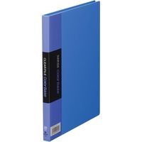 キングジム クリアーファイル カラーベース 20P A5タテ 青 115Cアオ 1冊