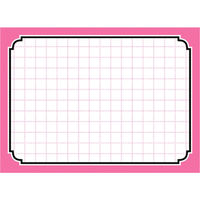 ササガワ カード 小 ピンク枠 16-4272 1冊(50枚)