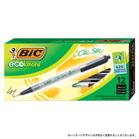 BICジャパン 油性ボールペンノック式ECOLUTIONSクリックスティック1.0mm ECSBLK-B12 1箱(12本)