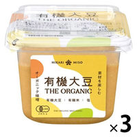 THE ORGANIC 有機大豆 400g 1セット（1個×3） ひかり味噌 オーガニック みそ